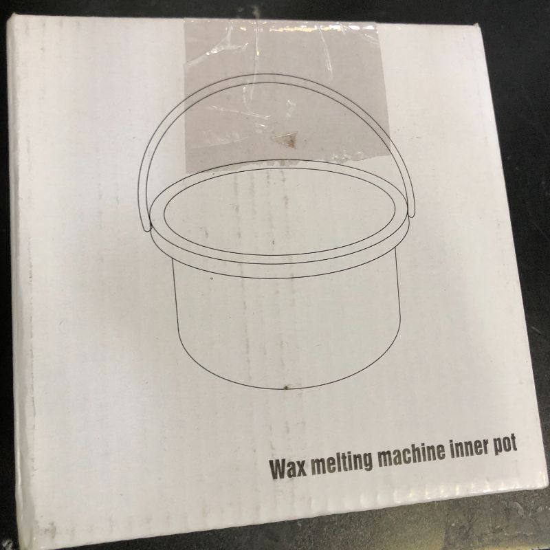 Photo 1 of 1 Piece Wax Pot Wax Warmer Replacement Tin Inner Pot Portable Hair Removal Waxing Bowl for 500 ml Hair Remover Machine