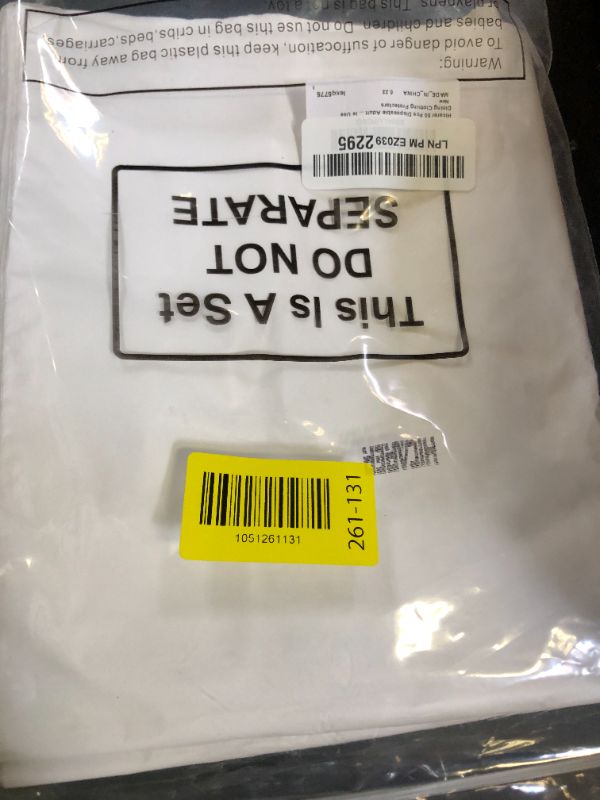 Photo 1 of Hicarer 50 Pcs Disposable Adult Bibs with Crumb Catcher for Elderly Eating Plastic Bibs Single Use Dining Clothing Protectors