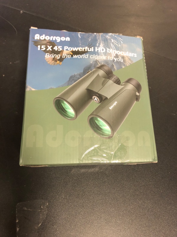 Photo 1 of Adorrgon 15x45 HD Binoculars for Adults High Powered with Phone Adapter, Tripod and Tripod Adapter - Large View Binoculars with Clear Low Light Vision for Bird Watching Cruise Travel