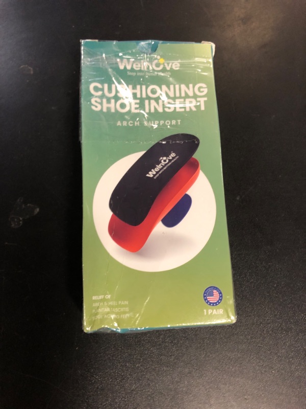 Photo 1 of Welnove Gel Heel Cushion Cups With Arch Support - (FSA or HSA Eligible) for Plantar Fasciitis Relief, Pain, Achilles Tendonitis, Spur, Support - Women 9.5-13 & Men 8.5-12