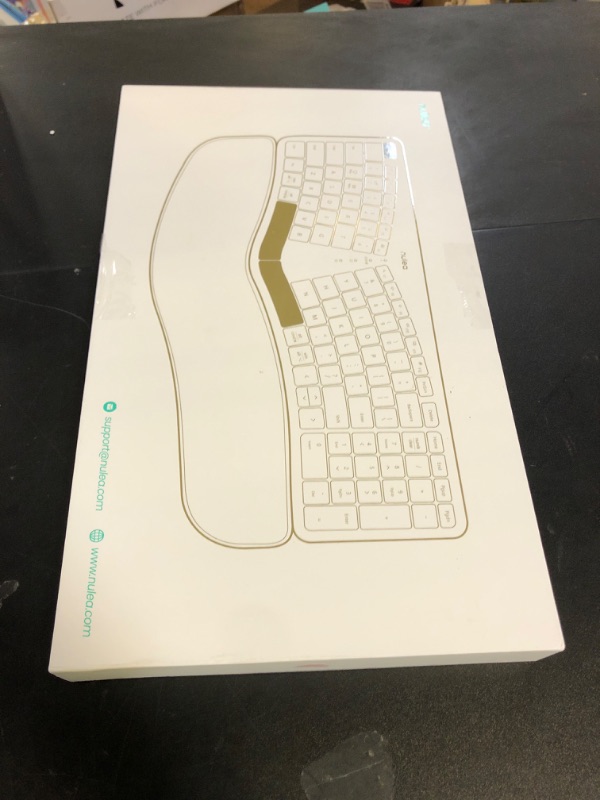 Photo 1 of Nulea RT05B Wireless Ergonomic Keyboard, Split Keyboard with Cushioned Wrist Rest, Bluetooth and USB Connectivity, USB-C Rechargeable, Compatible with Windows Mac