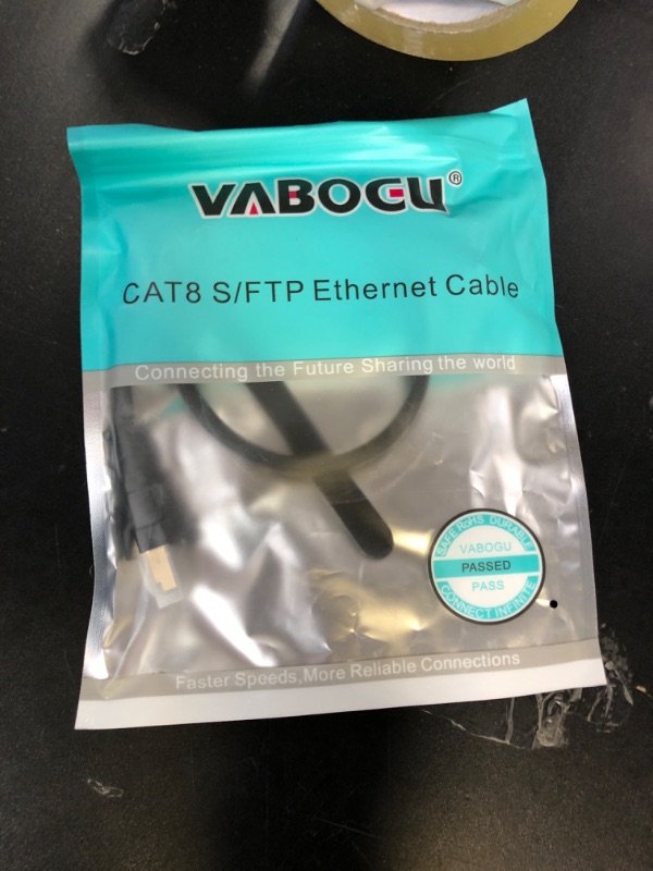 Photo 1 of Cat 8 Ethernet Cable, 1.5Ft 3Ft 6Ft 10Ft 15Ft 20Ft 30Ft 40Ft 50Ft 60Ft 100Ft Heavy Duty High Speed Internet Network Cable, Professional LAN Cable Shielded in Wall, Indoor&Outdoor