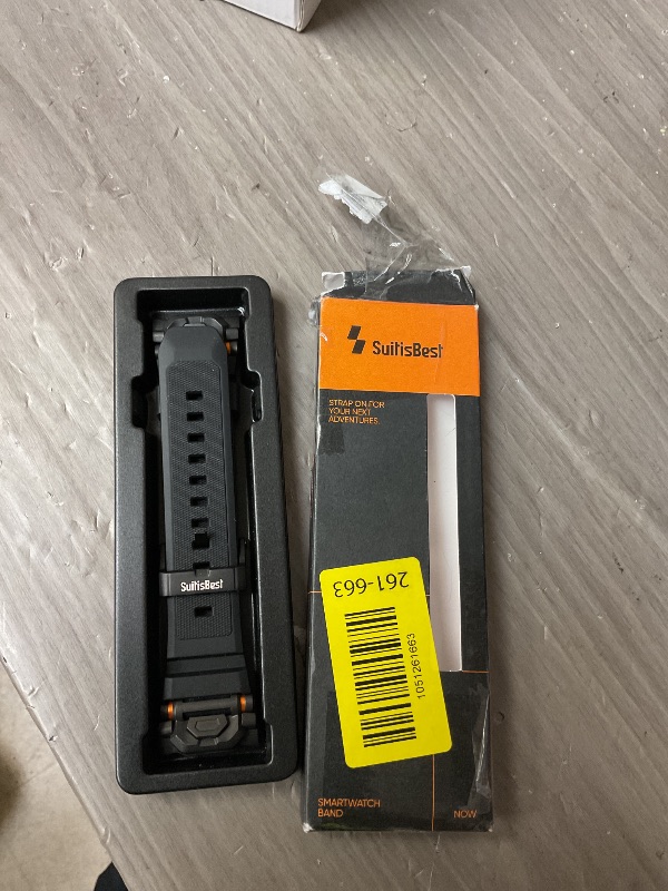 Photo 3 of Suitisbest Sport Band Compatible with Galaxy Watch Ultra Bands 47mm (2025/2024), Samsung Ultra Watch Band for Men Women - Soft Silicone Samsung Watch Ultra Strap with Durable Stainless Steel Connector