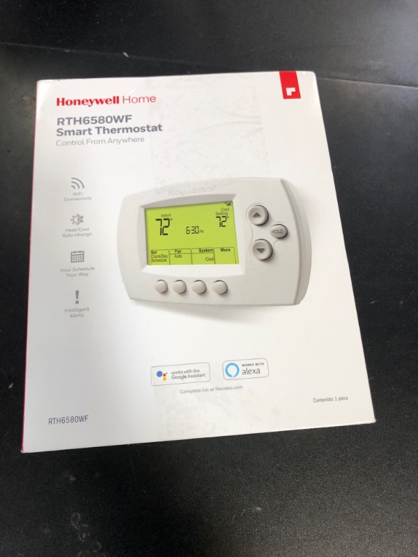 Photo 1 of Honeywell Home RTH6580WF Wi-Fi 7-Day Programmable Thermostat, White