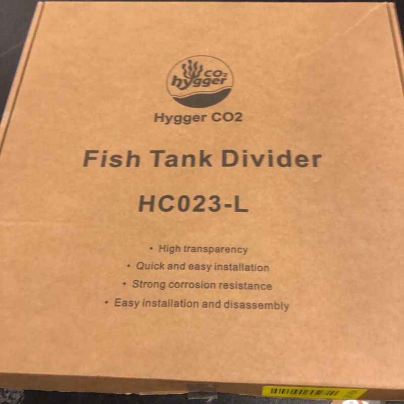 Photo 1 of Hygger CO2 Adjustable Acrylic Aquarium Divider Set - Universal Fish Tank Separator for Multi-Purpose Fish Isolation (2 Sizes Optional (11.02''x11.02'')