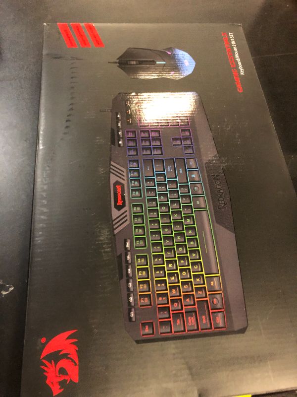 Photo 1 of Redragon S101 Gaming Keyboard, M601 Mouse, RGB Backlit Gaming Keyboard, Programmable Backlit Mouse, Value Combo Set [New Version]