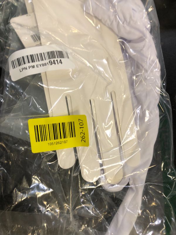 Photo 1 of Matin Microfiber Gloves Dust Fingerprint Proof (White) for Lens Optics Jewelry