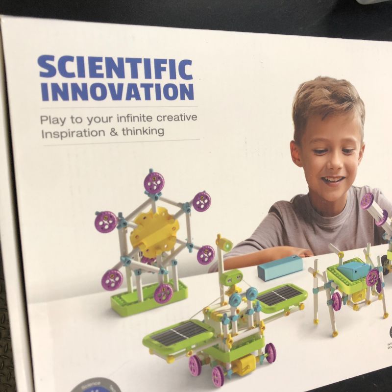 Photo 1 of ITEM IS MISSING PARTS, UNSURE WHAT PARTS ARE MISSING -----------------------------RISUNTOY 434 PCS STEM Toys Kit for Kids Age 6+ - Build 36+ Robot Models with Solar Power, Gears & Sensors,Science & Engineering Learning Toy for Boys & Girls | Perfect Educa
