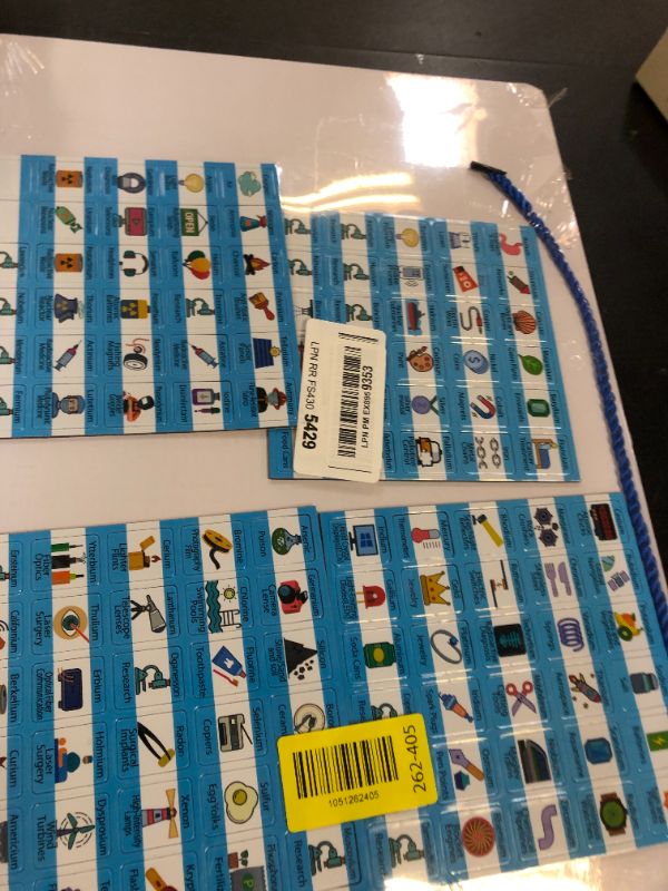 Photo 1 of Periodic Table with Double-Sided Element Magnets, Periodic Table of Elements Puzzle, Flashcards, Poster, Chemistry Gifts