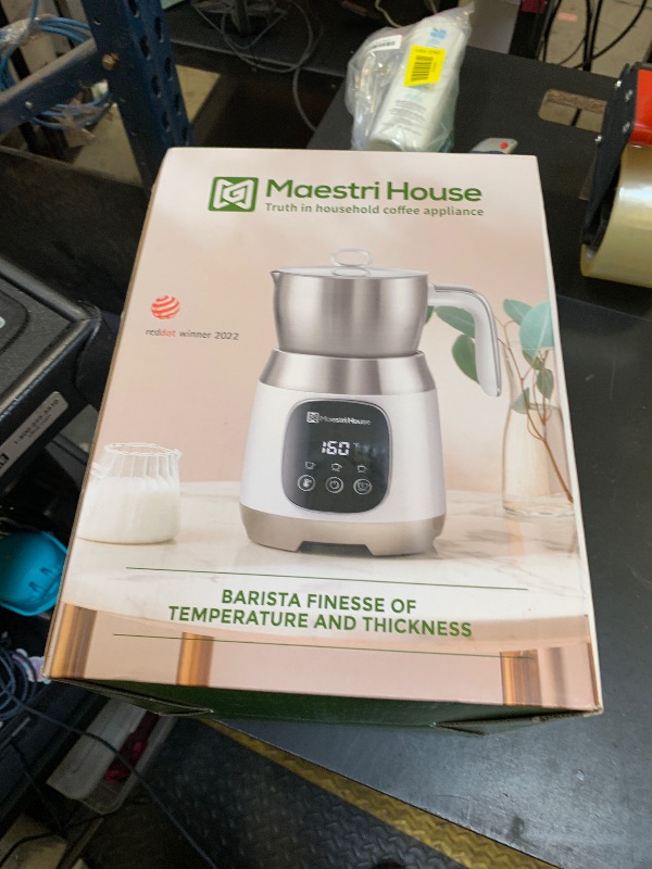 Photo 1 of Maestri House Milk Frother, 21OZ Variable Temp and Froth Thickness Milk Frother and Steamer, Smart Touch Control Milk Warmer, Dishwasher Safe, Memory Function for Latte Cappuccino Hot Chocolate