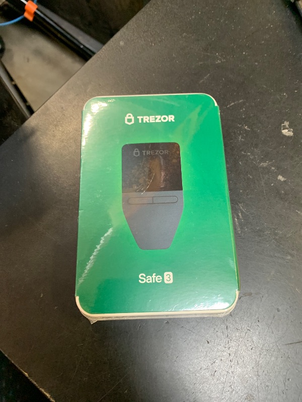 Photo 1 of Trezor Safe 3 - Passphrase & Secure Element Protected Crypto Hardware Wallet - Buy, Store, Manage Digital Assets Simply and Safely (Stellar Silver)