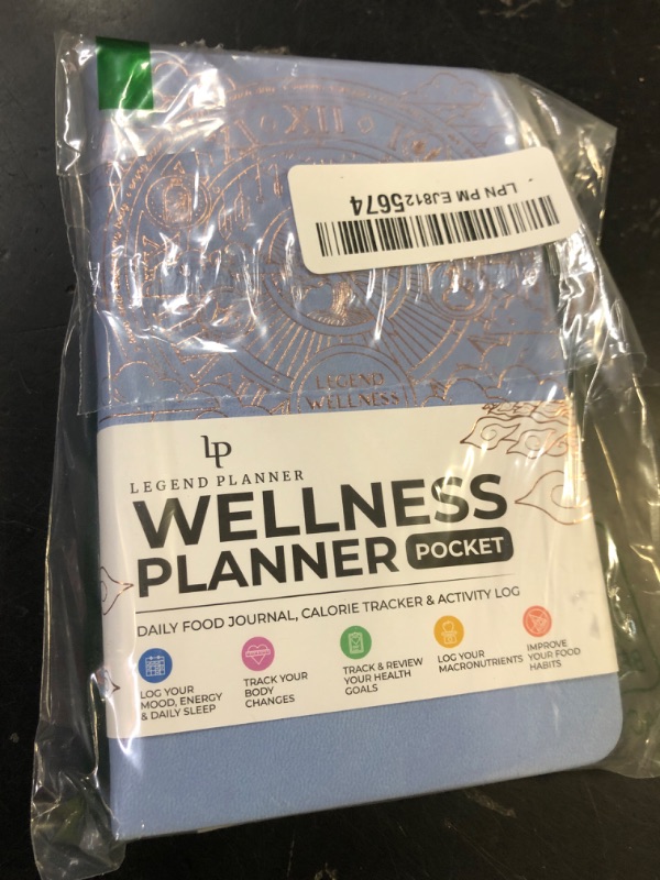 Photo 1 of Legend Wellness Planner & Food Journal Pocket – Daily Diet & Health Journal with Weight Loss, Measurement & Exercise Trackers – Lifestyle & Nutrition Diary – Lasts 6 Months, 3.9x6.3? – Periwinkle