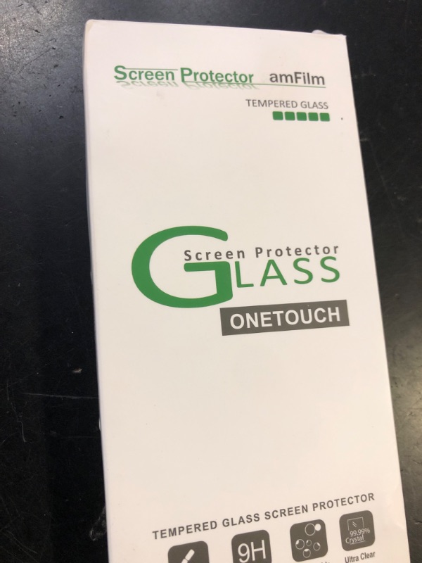 Photo 1 of amFilm Auto-Alignment OneTouch for iPhone 16 Pro Max [6.9''] Screen Protector + Camera Lens Protector, Tempered Glass, 30 seconds Installation, Bubble Free, Case Friendly, Anti-Scratch [2+2 Pack]