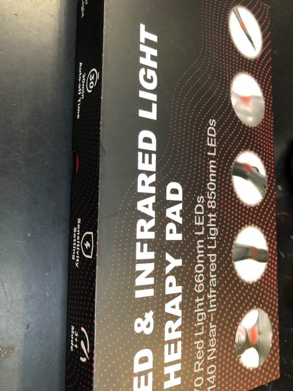 Photo 1 of ALLOLO Red Light Therapy for Body, 3-in-1 LED Bead with Timer Remote Control, 12.6"*6.3" 660nm&850nm Infrared Light Therapy for Body Pain Relief Wearable for Muscle Repair