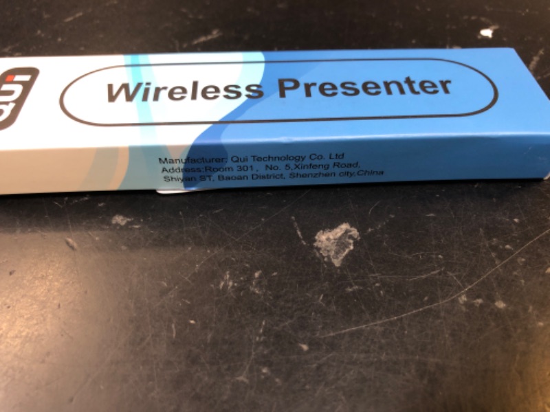 Photo 1 of QUI Presentation Clicker for PowerPoint, RF 2.4GHz USB Wireless Presenter Remote with Volume Control, PowerPoint Clicker Slide Advancer for Mac, Windows, Laptop, Keynote
