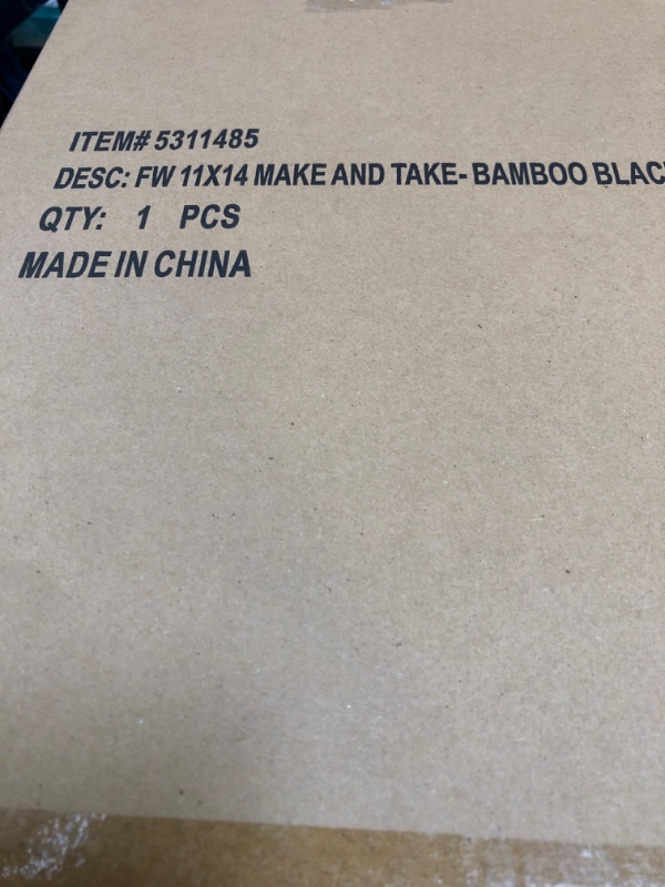 Photo 1 of Farberware Build-A-Board Bamboo Cutting Board with Built-In Compartments & Clear Locking Lid, Black Handles – Charcuterie, Snack Tray, Food Prep and Serving Platter