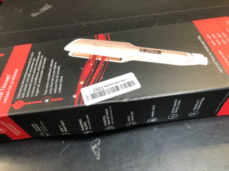 Photo 1 of Remington Shine Therapy 2 inch Hair Straightener, Flat Iron Infused with Argan Oil & Keratin, Professional Ceramic Flat Iron for Less Frizz, Shiny & Smooth Hot Styling Tools