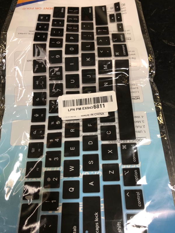 Photo 1 of CaseBuy Keyboard Cover for 2025 2024 2023 MacBook Air 13.6/15 Inch M4 M3 M2 A3240 A2941 A3241 A3114, MacBook Pro 14" 16" M4 M3 M2 M1 Pro/Max A2442 A2779 A2918 A2992 A2485 A2780 A2991 Protector -Black