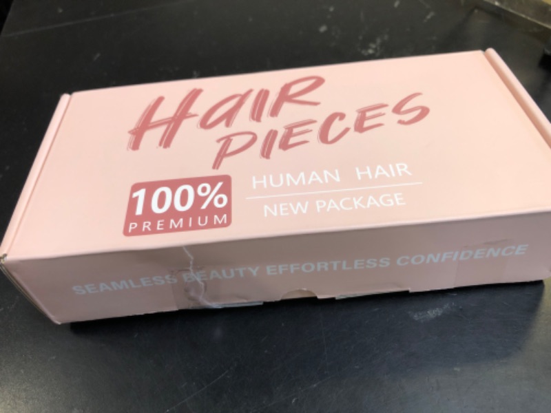 Photo 1 of Elailite Human Hair Toppers for Women Real Human Hair Thinning Thin 9 * 12CM Silk Base Clip in Remy Hairpieces Hand-Tied 16 Inch Chocolate Brown