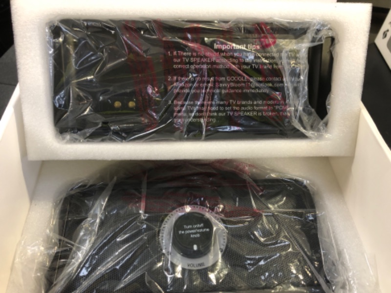 Photo 1 of SavvyBloom 5.8 GHz Wireless TV Speakers for Hard of Hearing Seniors, Portable TV Speakers for Smart TV, No More Struggling for Volume, No Sound Lag, 5 Cables Include to Connect TV