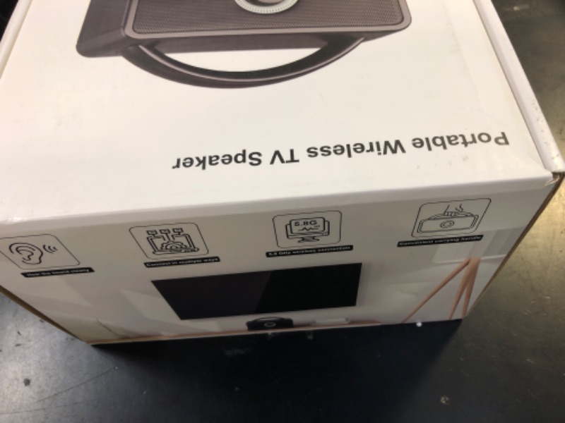 Photo 1 of SavvyBloom 5.8 GHz Wireless TV Speakers for Hard of Hearing Seniors, Portable TV Speakers for Smart TV, No More Struggling for Volume, No Sound Lag, 5 Cables Include to Connect TV