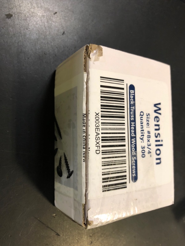 Photo 1 of (300 pcs)#8×3/4" Black Truss Head Wood Screws Quick Metal Self Tapping Zinc Oxide