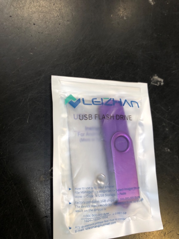 Photo 1 of leizhan 256GB USB Flash Drive Type C, USB C Phone Picture Stick 3.0 for Samsung Galaxy S10, Note 10,S9, Note 9, S8, S8 Plus Tipo c Memoria USB Purple