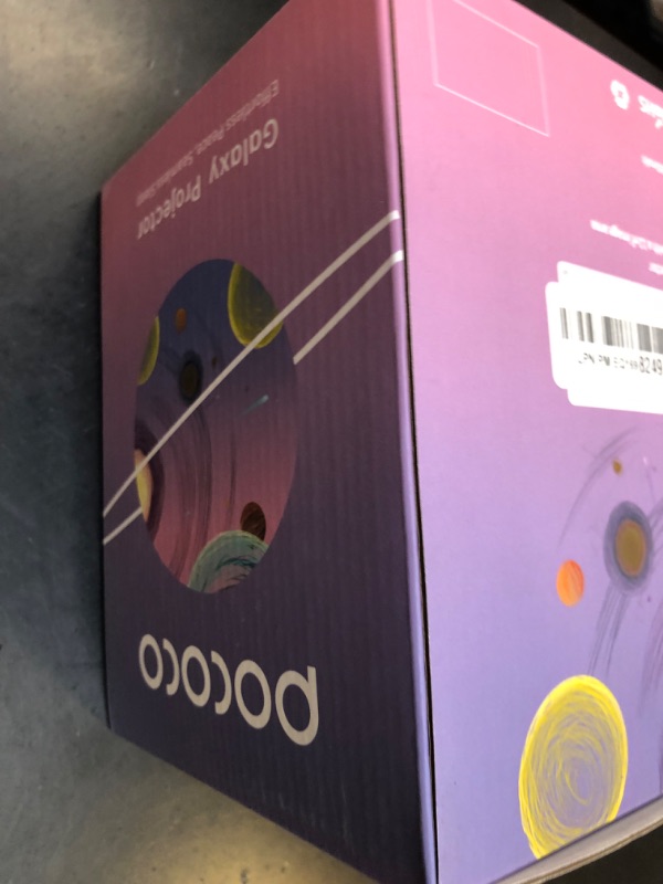Photo 1 of POCOCO Galaxy Star Projector for Bedroom with Replaceable Optical Film Discs, Home Planetarium Night Light Projector with High-Definition Soft Light for Relax, Study, and Meditate, Stress Relief Gifts