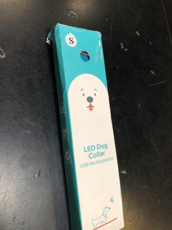 Photo 1 of Illumifun LED Dog Collar, USB Rechargeable Light Up Collar Glow in The Dark, Adjustable Safety Pet Light for Your Pups Walking at Night (Blue, Small)LPNPMER2241359

