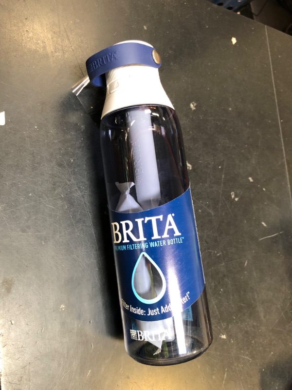 Photo 1 of Brita Hard-Sided Plastic Premium Filtering Water Bottle, BPA-Free, Reusable, Replaces 300 Plastic Water Bottles, Filter Lasts 2 Months or 40 Gallons, Includes 1 Filter, Night Sky - 26 oz.