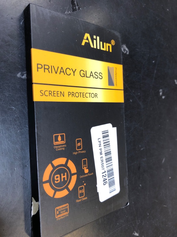 Photo 1 of Ailun Privacy Screen Protector for iPhone 16e / iPhone 14 / iPhone 13 / iPhone 13 Pro [6.1 Inch] 2 Pack Anti Spy Private Tempered Glass Anti-Scratch Case Friendly [Not for iPhone 16 6.1 Inch]