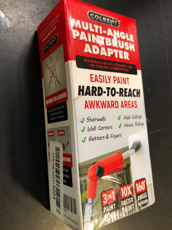 Photo 1 of COLBENT Multi-Angle Paint Brush Extender - High Ceiling Paint Edger Tool, Extension Pole Attachments