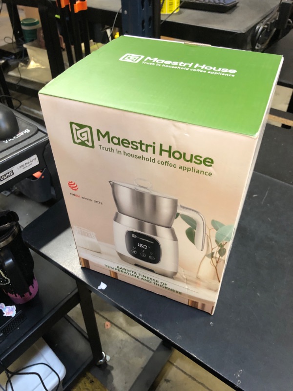 Photo 1 of Maestri House Milk Frother, 21OZ Variable Temp and Froth Thickness Milk Frother and Steamer, Smart Touch Control Milk Warmer, Dishwasher Safe, Memory Function for Latte Cappuccino Hot Chocolate
