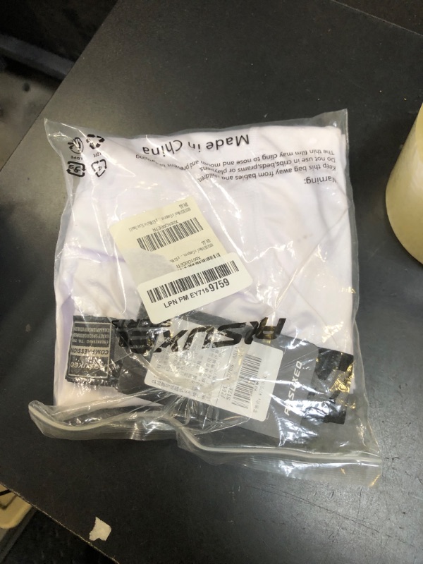 Photo 1 of ARSUXEO Men's Compression Tights Running Pants Baselayer Legging K3 White Size Small