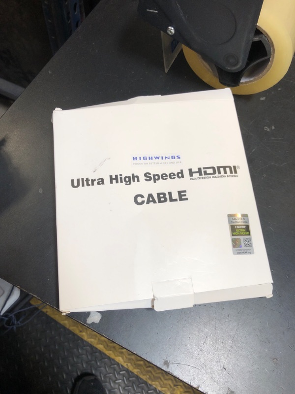 Photo 1 of Highwings 8K@60 HDMI Cable 10FT/3M, 48Gbps 2.1 High Speed HDMI Braided Nylon 4K120 144Hz RTX 3090 eARC HDR10 4:4:4 HDCP 2.2&2.3 Compatible for PS5, PS4, UHD TV and PC