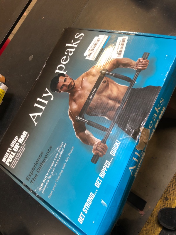 Photo 1 of Ally Peaks Pull Up Bar for Doorway | Thickened Steel Max Limit 440 lbs Upper Body Workout| Multi-Grip Strength| Indoor Chin-Up Bar Fitness Trainer for Home Gym Portable