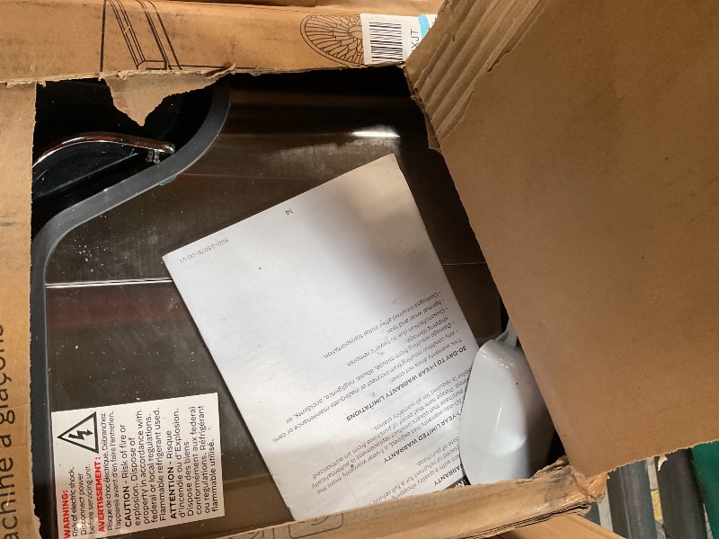 Photo 1 of ***POSSIBLY FOR PARTS / UNKNOWN DAMAGES*** Silonn Nugget Ice Maker Countertop, Ice Basket with Handle, Quiet Operation & Self Cleaning Ice Machine, Chewable Ice, 33 lbs/24H, Portable Pellet Ice Maker with Scoop for Home, Kitchen and Office