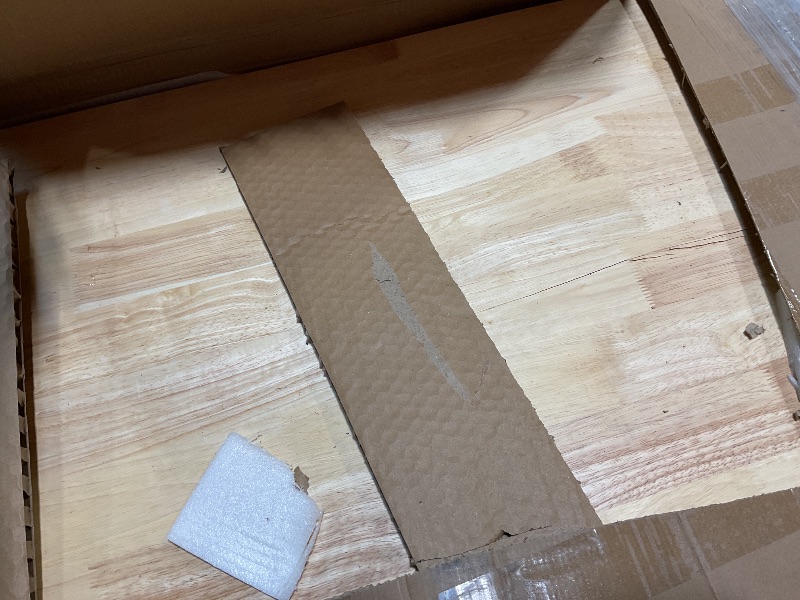 Photo 1 of ***FOR PARTS NOLY/ DAMAGED**** 48" Work Benches for Garage, Adjustable Workbench with Wheels, Drawers, Power Outlet & Rubber Wood Top, 2000LB Tool Bench Shop Table for Woodworking, Office, Home (48x24 Inch with Drawer)