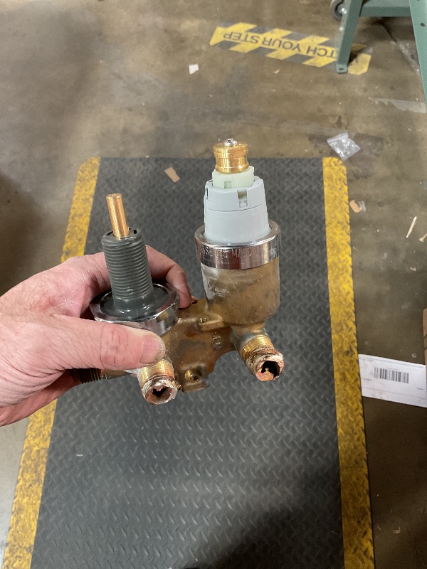 Photo 1 of **PARTS ONLY**Delta Modern 14 Series Square Rain Shower System Faucet Set, Rainfall Brushed Gold Shower Head and Handle Set, Valve Trim Kit, 10 Inch, Champagne Bronze 342701-CZ