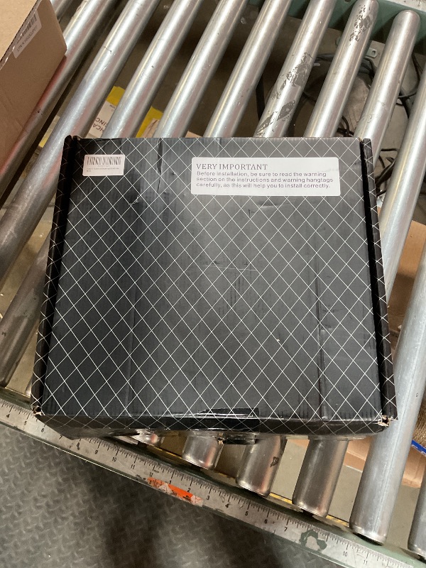 Photo 1 of **PARTS ONLY**Delta Modern 14 Series Square Rain Shower System Faucet Set, Rainfall Brushed Gold Shower Head and Handle Set, Valve Trim Kit, 10 Inch, Champagne Bronze 342701-CZ