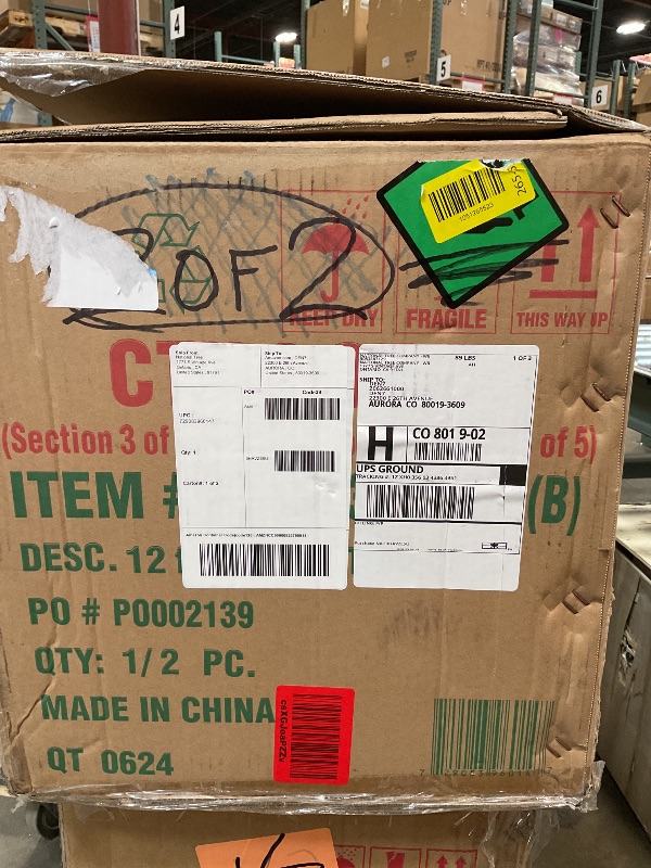 Photo 1 of **PARTIAL SET**National Tree Company Pre-Lit 'Feel Real' Artificial Giant Full Downswept Christmas Tree, Green, Douglas Fir, White Lights, Includes Stand, 12 feet