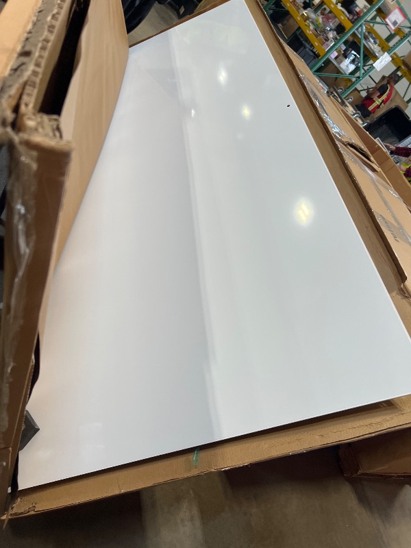 Photo 1 of ***MINOR SCRATCH ON ONE SIDE*** Magnetic Glass Whiteboard 96 x48 inches / weight 38.2kg