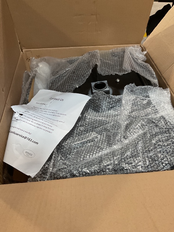 Photo 1 of Antlu Adjustable Rolling Swivel Stool Chair for Massage Office Tattoo Kitchen, Work Heavy Duty Hydraulic Stool with Wheels (Black)