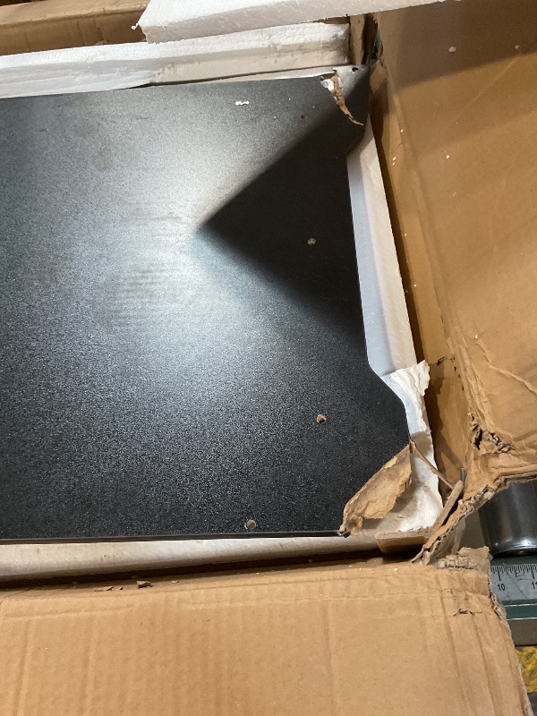 Photo 1 of **DAMAGED CORNERS** Wooden Restaurant Trash Can Cabinet with Tray Holder – 35-Gallon Commercial Indoor Trash Can for Restaurants, Cafes, Kitchens, and Dining Areas – Durable Wooden Garbage Bin with Storage