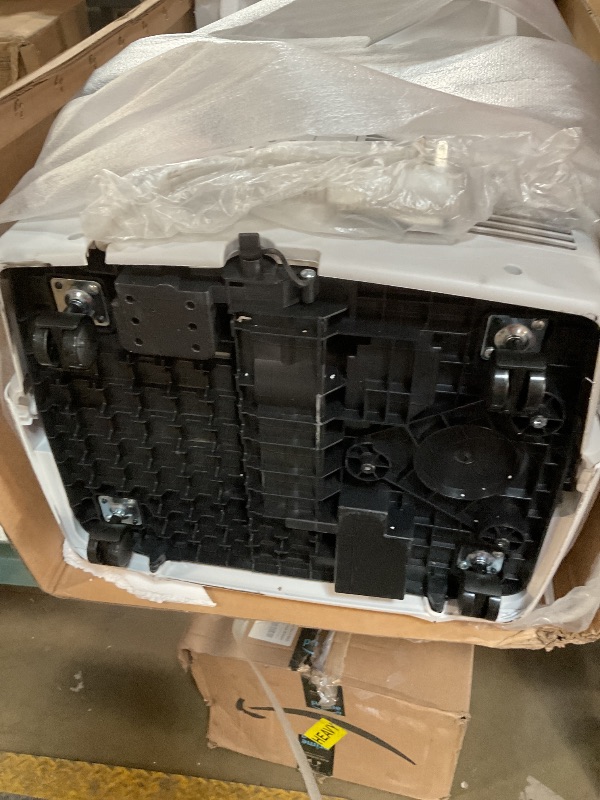 Photo 1 of Amazon Basics 4-In-1 Portable Air Conditioner, 13500 BTU (ASHRAE), Cools Up to 550 Sqf, Portable AC with Cool/Heat/Dry (Dehumidifier)/Fan-Only Functions, Auto Mode, Sleep Mode, Timer, White