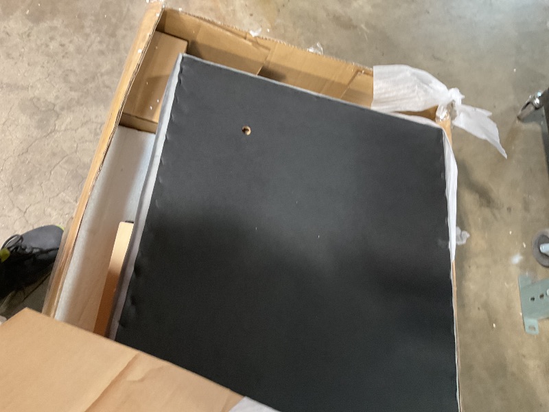 View 2 of **ONLY HEAD BOARD MISSING SECOND BOX** Merax California King Size Upholstered Velvet Bed Frame, with Wall Sconce and USB Port, Wide Headboard for Bedroom, (Without Bedside Tables & Mattress), Gray