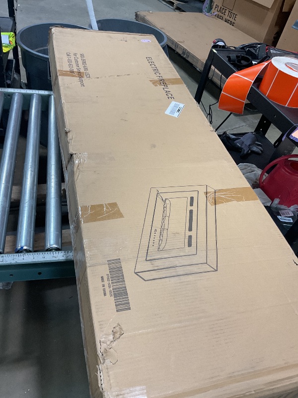 Photo 1 of **PARTS ONLY**EUHOMY 60 Inch Electric Fireplace Wall Recessed and Wall Mounted with Adjustable Flame Color, Fireplace Heater with Remote Control, Linear Fireplace with Timer, Touch Screen, Log & Crystal, 750/1500W