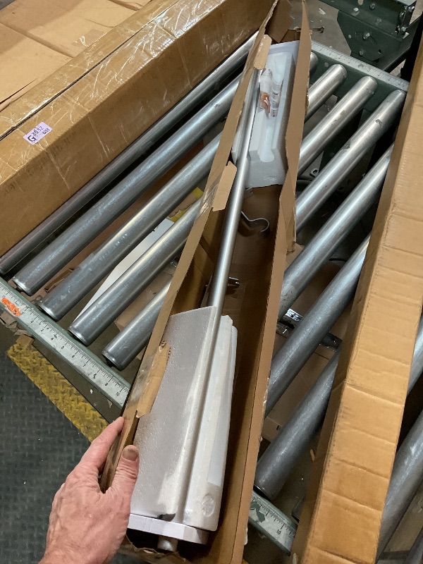 Photo 1 of 1 Inch Curtain Rods 36 to 72 Inches(3 to 6 ft) Telescoping Single Drapery Rod, USFOOK Silver Curtain Rods for Windows 24 to 68 Inches with Translucent Finials