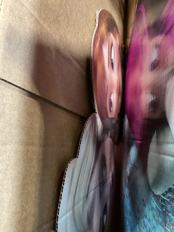 Photo 1 of **TEAR. BEND DAMAGE**Cardboard People Elsa & Anna Life Size Cardboard Cutout Standup - Disney's Frozen (2013 Film)