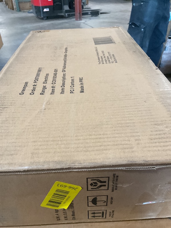 Photo 1 of **DIRT**GreenPan Advanced 10.5”x 20” Electric Griddle with Warming Drawer, Healthy Ceramic Nonstick PFAS-Free Coating, Temperature Control, Easy and Versatile Countertop Meals, Dishwasher Safe, Graphite